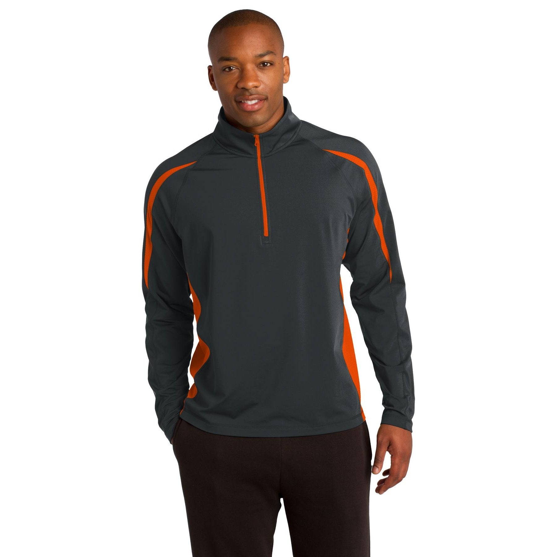 Sport-Tek-Sport-Tek® Sport-Wick® Stretch 1/2-Zip Colorblock Pullover. ST851-MedTech-3